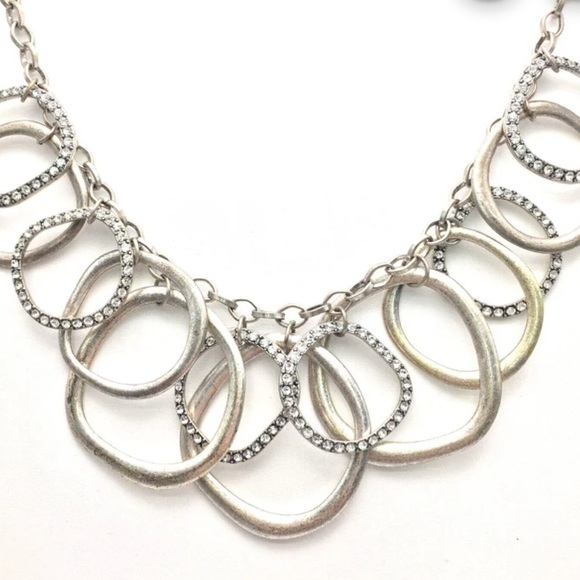 Silver Statement Necklace and bracelet set - Picture 2 of 11